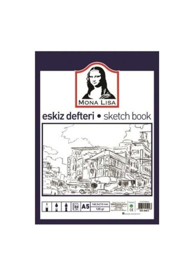 Mona Lisa Eskiz Defteri A5 120 Gr - 50 Yaprak Çok Renkli
