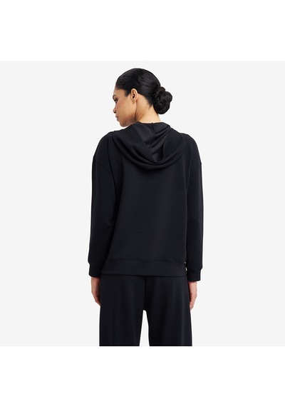 Lescon Siyah Kadın Fermuarlı Kapüşonlu Sweatshirt 26s-2221-26n