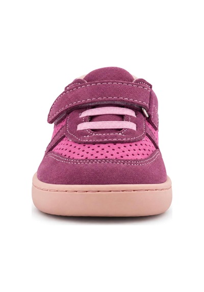 Rakerplus Bob Hakiki Deri Barefoot Cırtlı Lastikli Pembe Kız Bebek Sneakers Ayakkabı