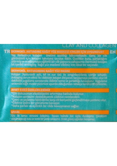 Serum Kağıt Maske 23 Gr 2li Paket