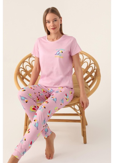 Rolypoly Roly Poly 3403 Callım Kadın Kısa Kol Pijama Takımı 001