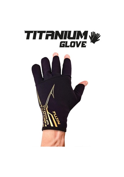 Fujin Pro Angler S24 Titanium Gloves Black Gold M/l Siyah