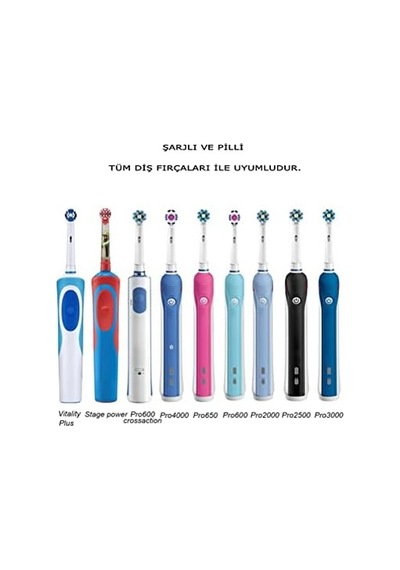 Oral B Şarjlı Diş Fırçası Saklama Kabı Oral B Elektrikli Diş Fırçası Uyumlu Saklama Kutusu, 4 Renkli Bey