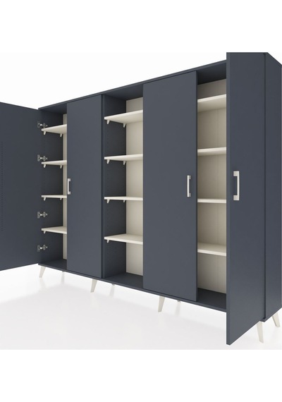 Arges Dolap 12 Raflı 4 Kapaklı 220x30x163 Antrasit-antrasit/aytaşı Antrasıt/aytası - Antrasıt Arges Dolap 12 Raflı 4 Kapaklı 220x30x163 Antrasit-antrasit/aytaşı Antrasıt/aytası - Antrasıt