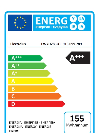 Electrolux EW7D285UT 700 Serisi Delicatecare A+++ Enerji Sınıfı 8 Kg Inverter Isı Pompalı Kurutma Makinesi Beyaz