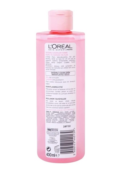 L Oréal Paris Değerli Çiçekler Tonik Kuru Ve Hassas Ciltler 400 Ml