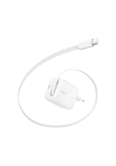 Belkin Usb-c Şarj Fişi 67 W, 1 M Geri Çekilebilir Usb-c Kablo, Us