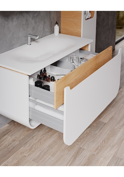 Creavit Pion Lavabo Dolabı 120 Cm Beyaz-meşe Beyaz Creavit Pion Lavabo Dolabı 120 Cm Beyaz-meşe Beyaz