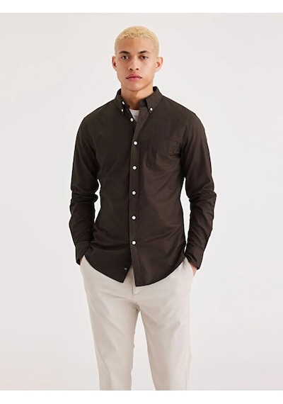 Dockers T2 Oxford Savıer Oxford Deep Forest Plaı Erkek Beyaz Gömlek - L29599