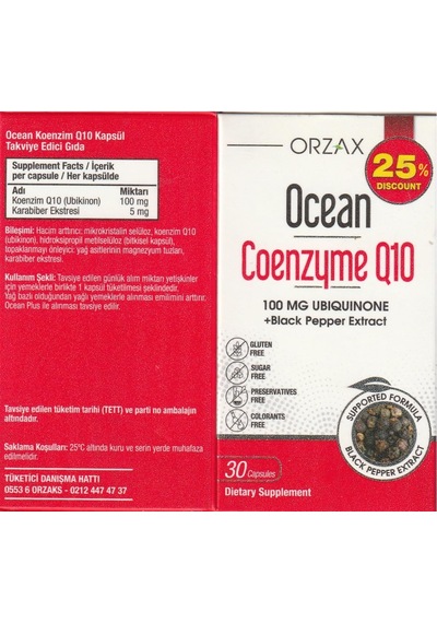 Koenzim Q10 100 Mg 30 Kapsül -%25 İndirimli