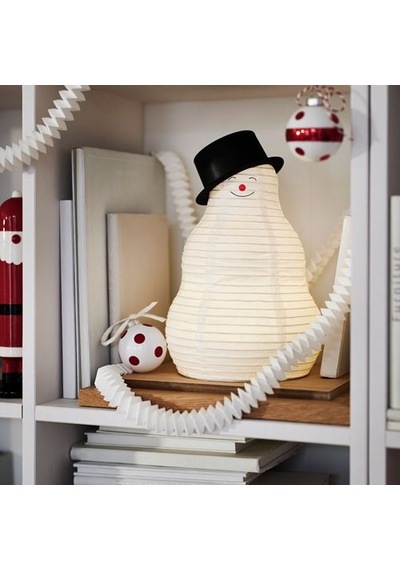 Ikea Stråla Dekoratif Aydınlatma, Beyaz, 28 Cm, Pilli