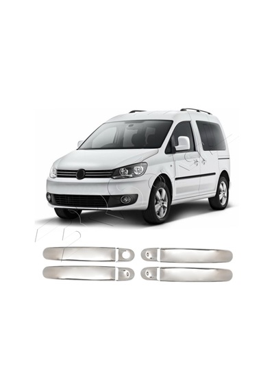 Volkswagen Caddy Uyumlu 2003-2015 Krom Kapı Kolu 4 Kapı Paslanmaz Çelik
