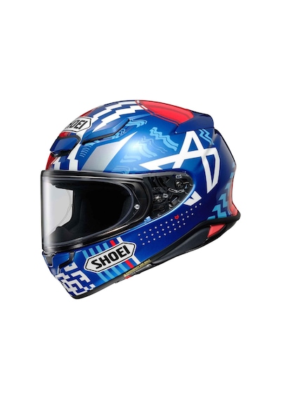 Shoei Nxr 2 Diggia Kapalı Motosiklet Kaskı Beyaz - Kırmızı - Mavi