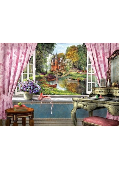 Art Puzzle Penceremdeki Şato 1500 Parça Puzzle