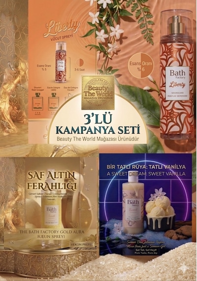 The Bath Factory Vücut Spreyi+duş Jeli Fırsat Paketi Beyaz Çiçek - Vanilya
