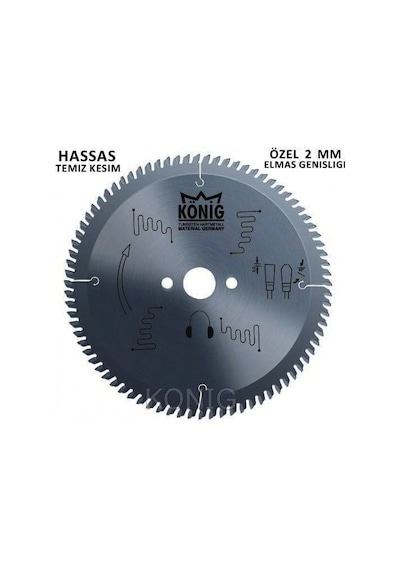 König Germany 300x96 Aluminyum ve Pvc Elmas Daire Testere N11.529