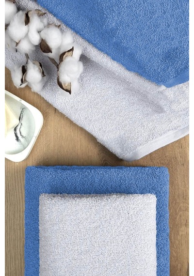 4 Lü Banyo Havlusu Takımı Soft Büyük Havlulu Pamuklu Havlu Seti 90x150 Cm Beyaz 001