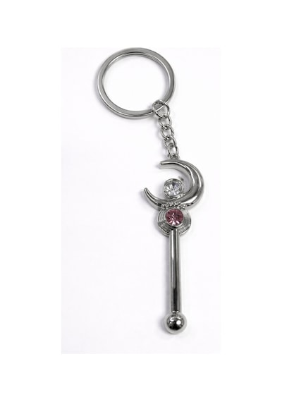 Sailor Moon Ay Asası Metal Anahtarlık Unisex Anime Figür Aksesuar