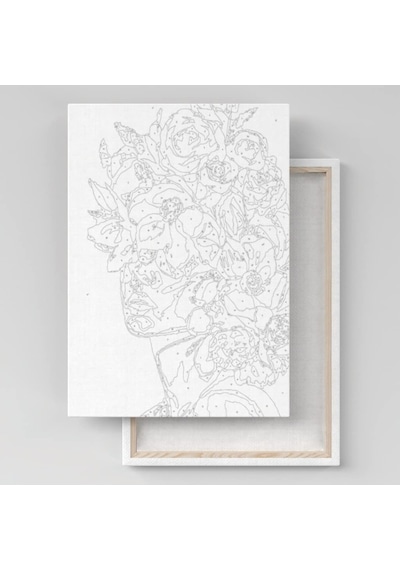 Palmiye Hobi Sanat Sayılarla Boyama Tuval Seti Fırça Boya Dahil Çıtalı 40x50 Cm - Marilyn Monroe