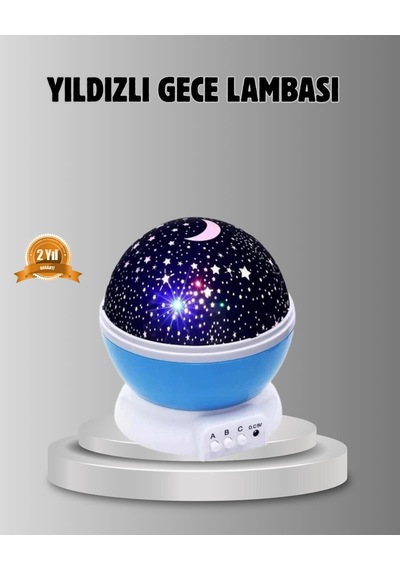 Çocuk Gece Lambası 6 Modlu Renkli Led Enerji Tasarruflu Masal Işığı Beyaz