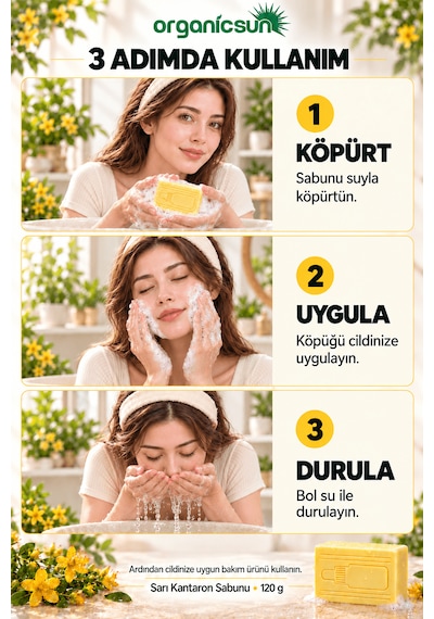Organicsun Sarı Kantaron Sabunu 120 G