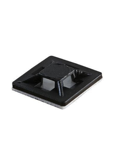 Gwest Hw-4ab ,28x28x4mm 100-adet Siyah Yapışkanlı Kroşe