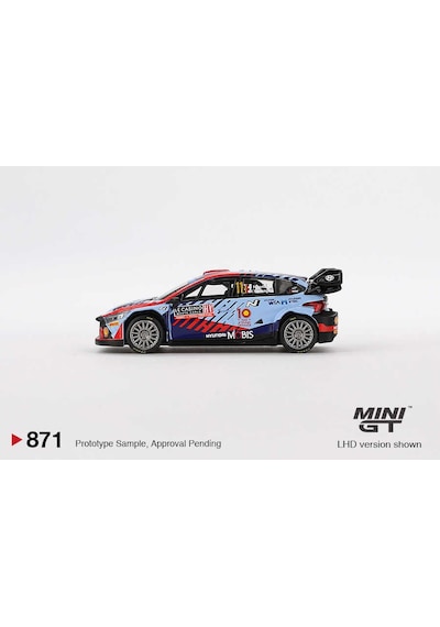 Mini Gt 1/64 871 Hyundai İ20 N Rally1 Hybrid 2024 Rallye Monte-carlo Winner