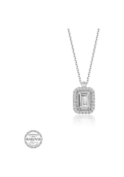 Swarovski Taşlı Gümüş Baget Kadın Kolye (551180877)