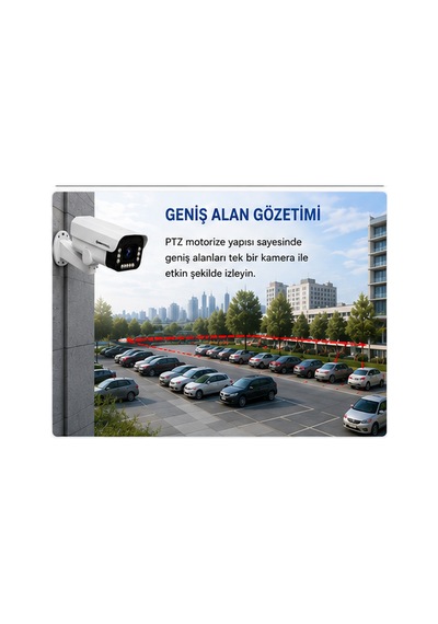 Uniywell 5mp Aı Akıllı Motorize Speed Ptz Bullet Kamera 100 Mt Ir 30m Renkli