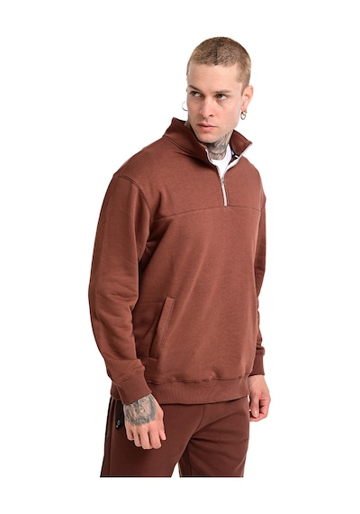 Sportive Badajoz Erkek Kahverengi Günlük Stil Sweatshirt 24ke016-khve Kahverengi