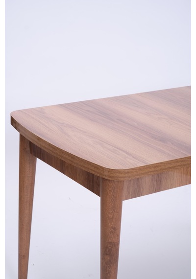 Nehir Polo Lak Panel Açılır Mutfak Masa Takımı 75x130cm Ceviz
