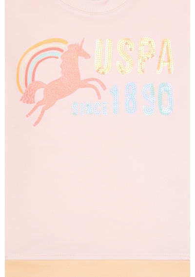 U.s. Polo Assn. Kız Çocuk Açık Pembe Sweatshirt 50317979-vr078 Acık Pembe