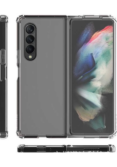 Ardemix Galaxy Uyumlu Z Fold 4 Uyumlu Nitro Anti Shock Silikon-renksiz Renksiz