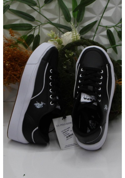 U.s. Polo Assn. Gınger Siyah Beyaz Rahat Sneaker Kadın Ayakkabı 001