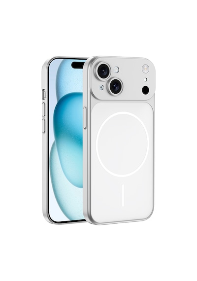 Apple Uyumlu iPhone 15 Kılıf 17 Görünümlü Kılıf Kamera Korumalı M-safe Şarj Özellikli Premium Pürüzsüz Şık Kapak Turuncu