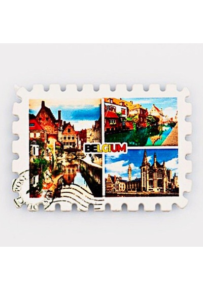 Belçika Temalı Pul Magnet