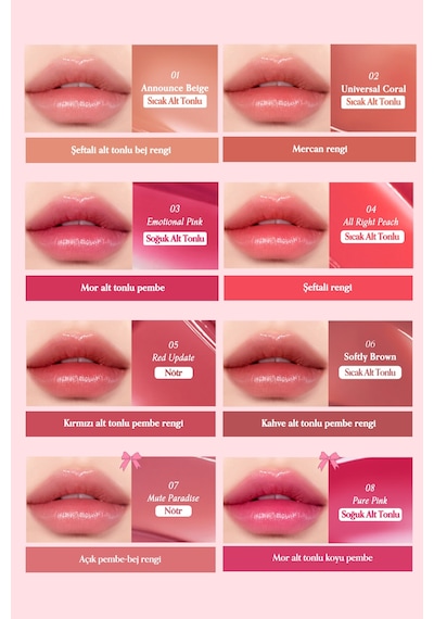 Peripera Water Bare Tint 08 Pure Pink Peritage