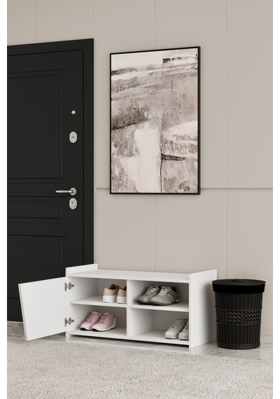 Hera 95 Cm Ayakkabılık 100% Mdf Beyaz