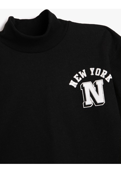 Koton Oversize Balıkçı Yaka Sweatshirt New York Baskılı Şardonlu Siyah 4wkg10459ak 4WKG10459AK999 Siyah Koton Oversize Balıkçı Yaka Sweatshirt New York Baskılı Şardonlu Siyah 4wkg10459ak 4WKG10459AK999 Siyah