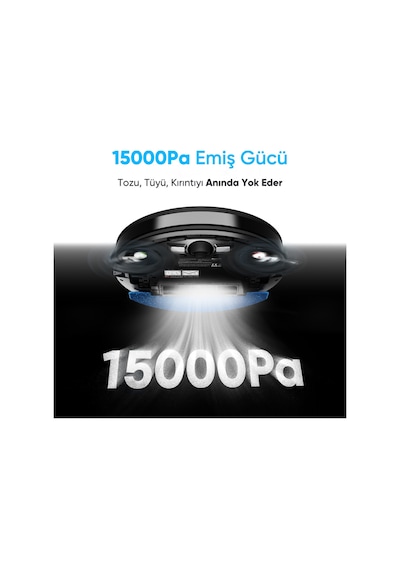 Şımart katya V+ 15000pa Premium Otomatik Toz Toplama Üniteli Akıllı Robot Süpürge