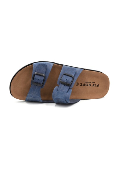Fly Soft S923 Termo&poli Kaymaz Hafif Taban Çift Toka Erkek Terlik Laci Laci