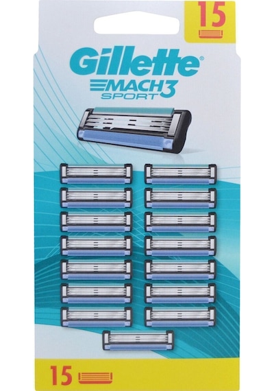 Gillette Mach3 Sport Yedek Tıraş Bıçağı 15'li