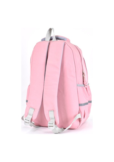 Elatae Unisex Ortopedik Çok Gözlü Günlük Seyahat Okul Sırt Çantası Pembe 51709