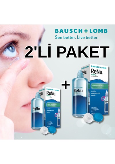 Bausch & Lomb Renu Multiplus Lens Solüsyonu 2'li Paket 360 Ml