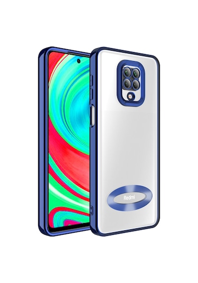 Kilifone - Xiaomi Uyumlu Redmi Note 9 Pro - Kılıf Kamera Korumalı Tatlı Sert Omega Kapak - Lacivert