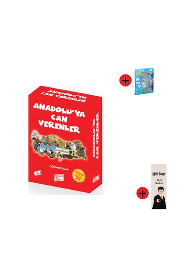 3. Sınıf Hikaye Seti Gizemli Bahçe Yayınları Anadolu'ya Can Verenler + 3. Sınıf Test Kitabı + Kişiye Özel İsimli Harry Potter Kitap Ayracı