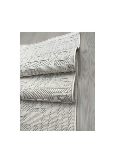 Denf Home İskandinav Sisal Loop Yumuşak Doku Özel Kesim Modern Salon Koridor Oturma Mutfak Halısı Kilim Yolluk Krem