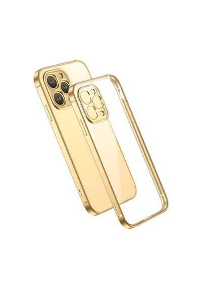 Apple Uyumlu iPhone 13 Pro Max Renkli Kenar Seffaf Kilif Kamera Korumali Sili 211492162