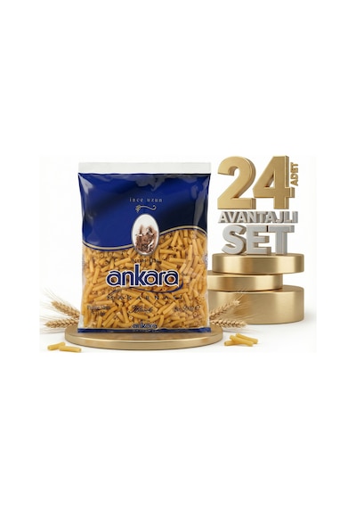 Ankara İnce Uzun Makarna 24x500 Gr