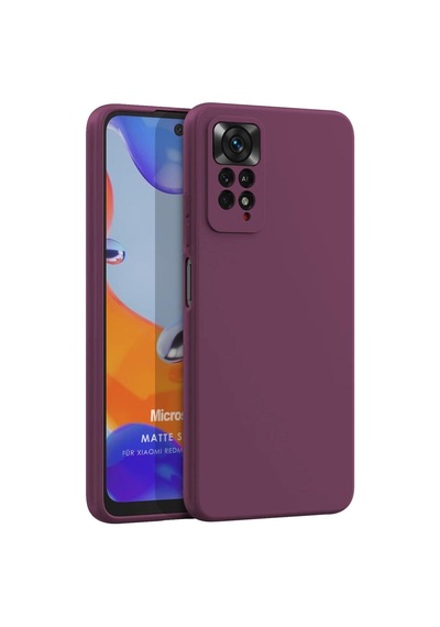Matte Silicone Xiaomi Redmi Note 12 Pro 4g İçin Kılıf Mor Redmi Note 12 Pro 4g İle Uyumlu Kılıf - Mor